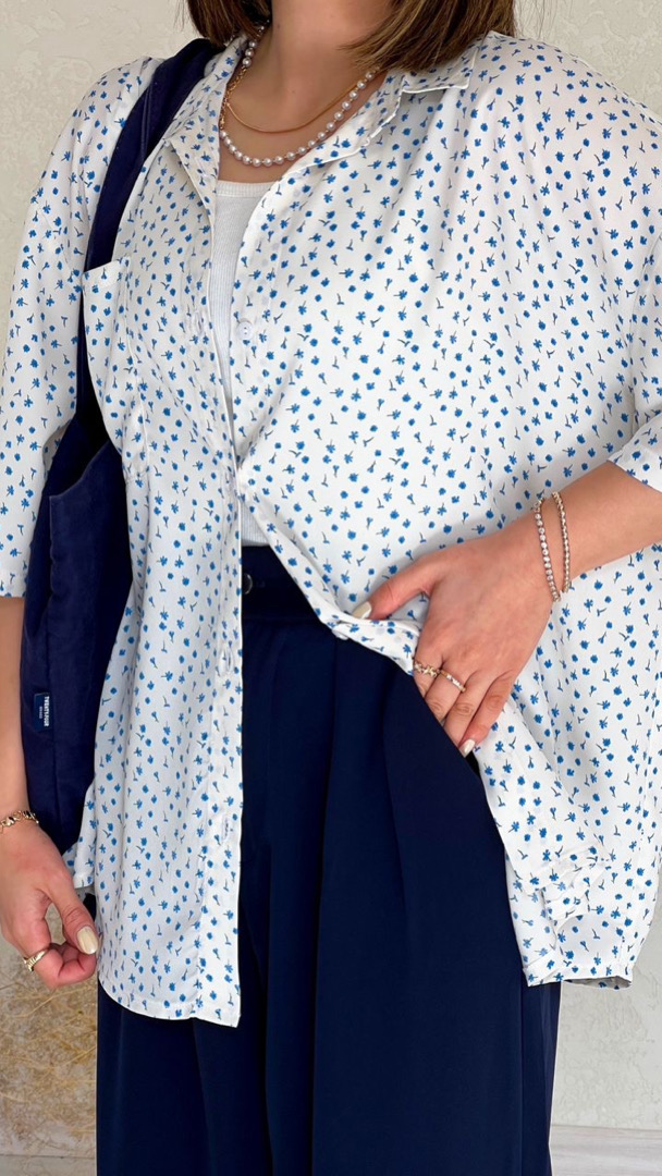 شومیز قاصدک آبی