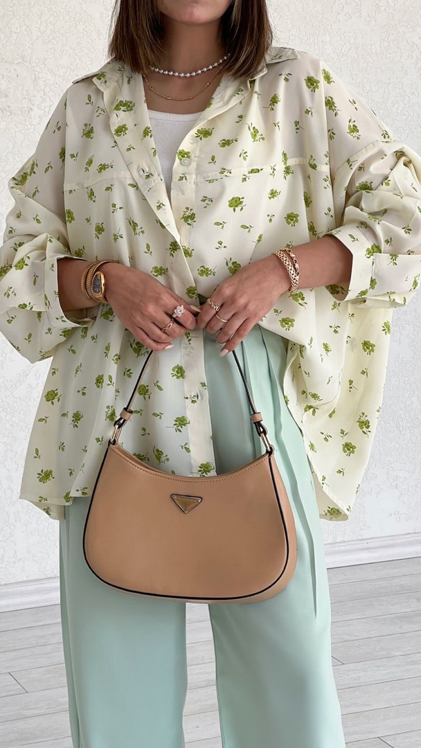 شومیز پروانه طرح گل پسته