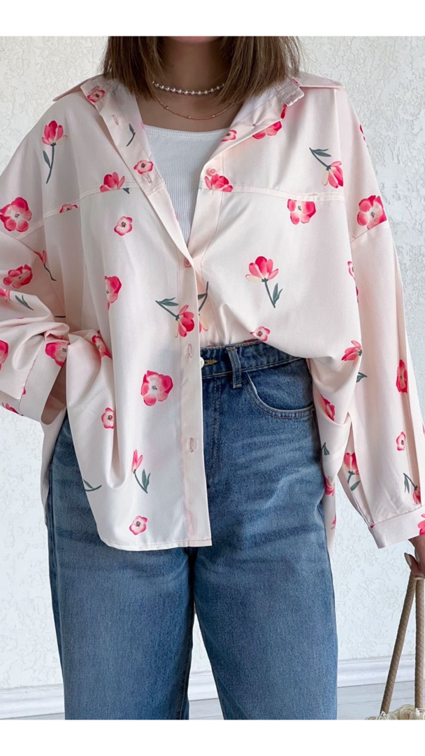 شومیز پروانه طرح لاله