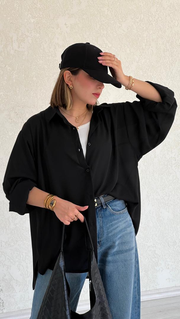 شومیز حریر مشکی