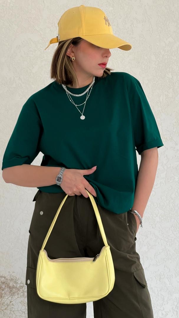 تیشرت رنگی یشمی