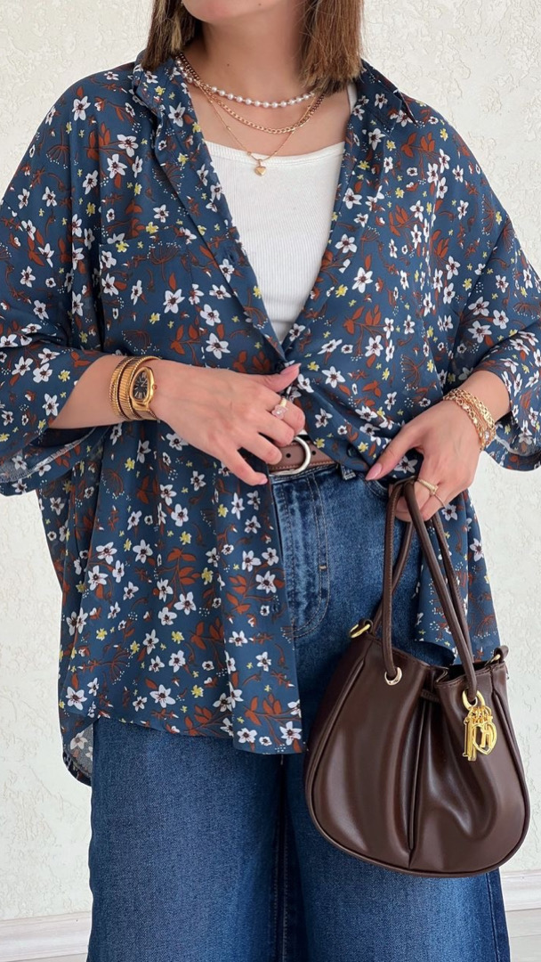 شومیز گل فیلی