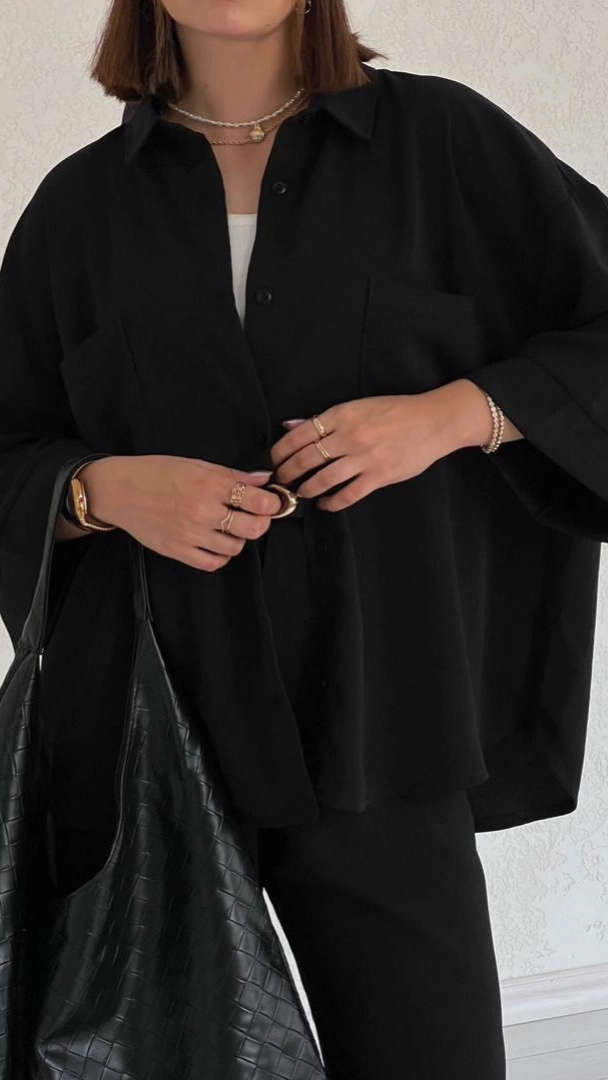 ست شومیز شلوار مشکی راوی