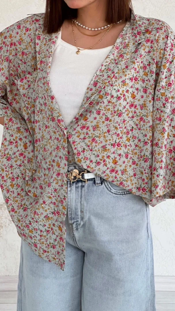 شومیز گل ژربرا