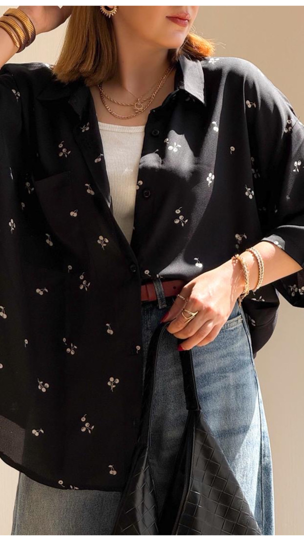 شومیز گیلاس مشکی