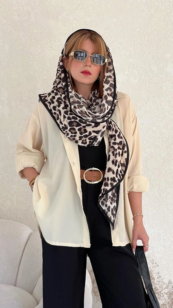 شومیز حریر استخوانی