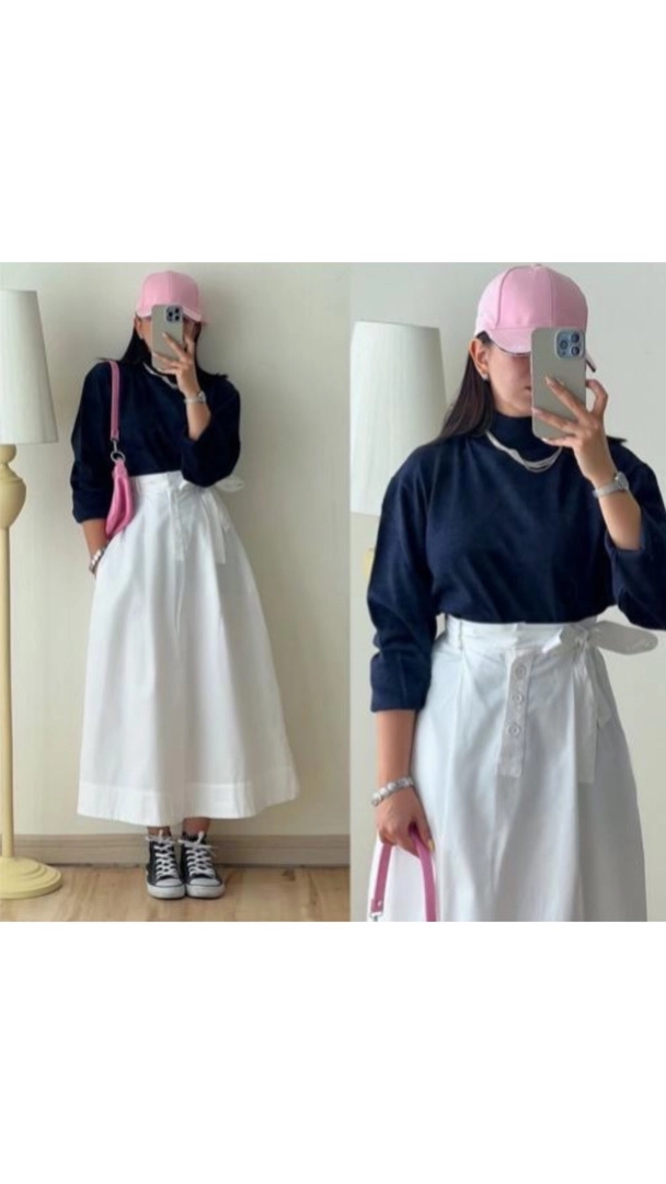 یقه اسکی ساده سرمه ای تیره