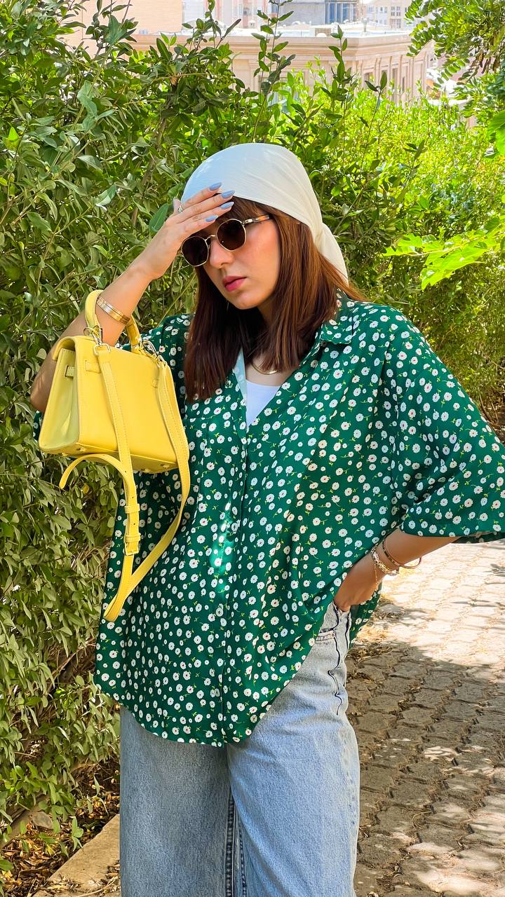 شومیز سبز بابونه