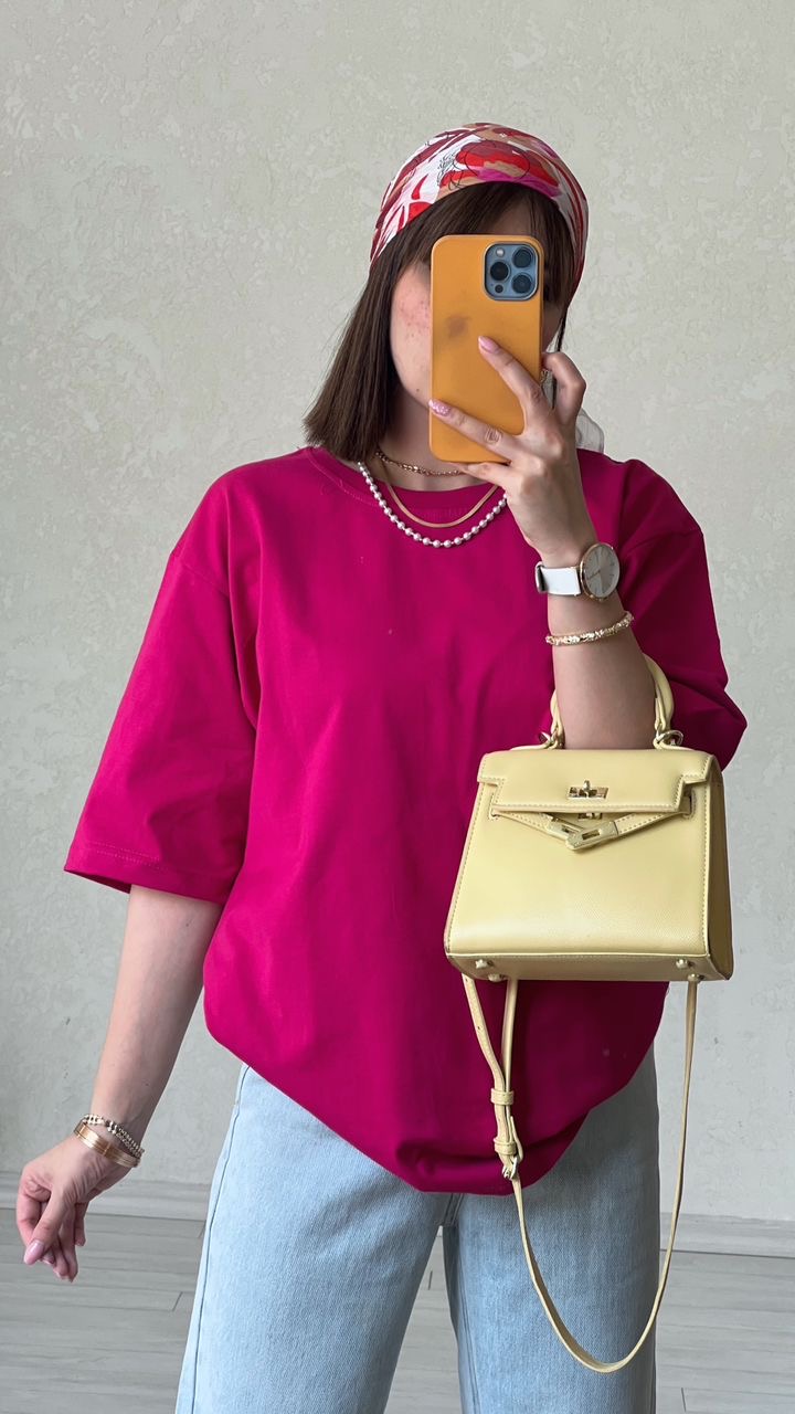 تیشرت مدادرنگی سرخابی