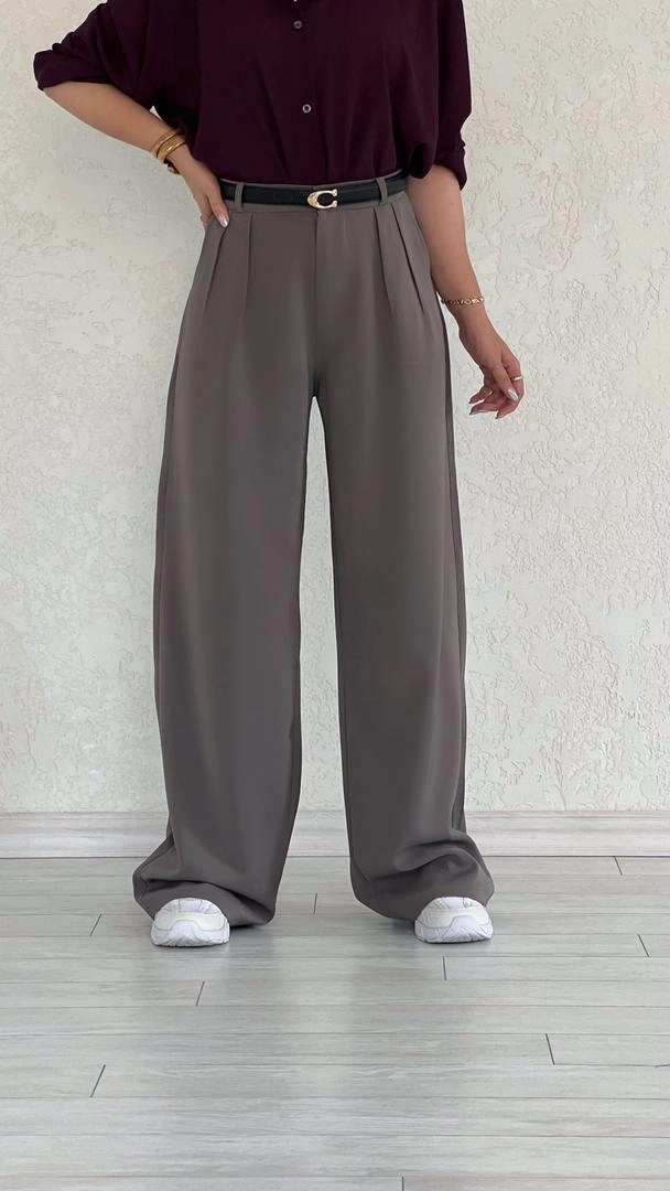 شلوار پیله ای طوسی