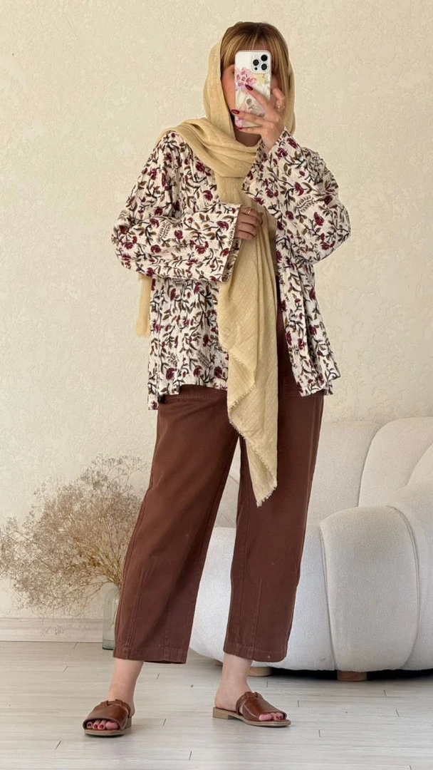 کت لباد کرمی