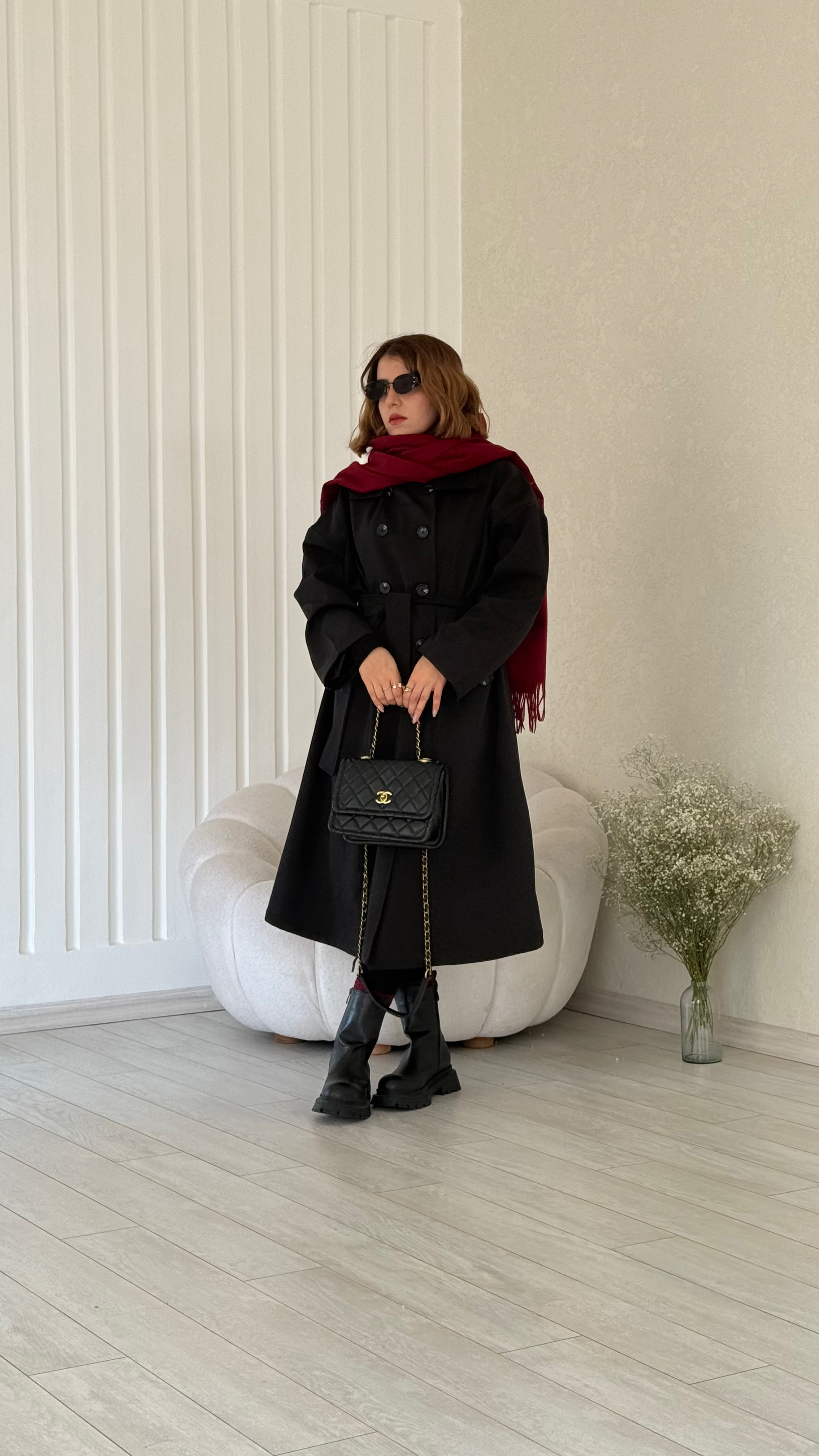 ترنچ کت کلاه دار