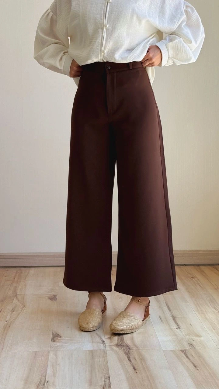 شلوار وایدلگ پارچه ای